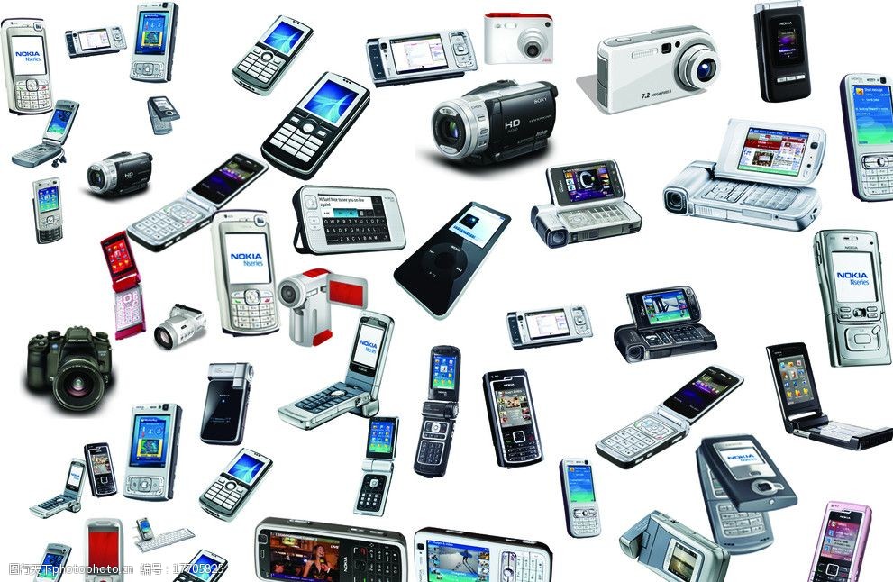 卡通數碼產品圖標集合 當科技遇見童趣